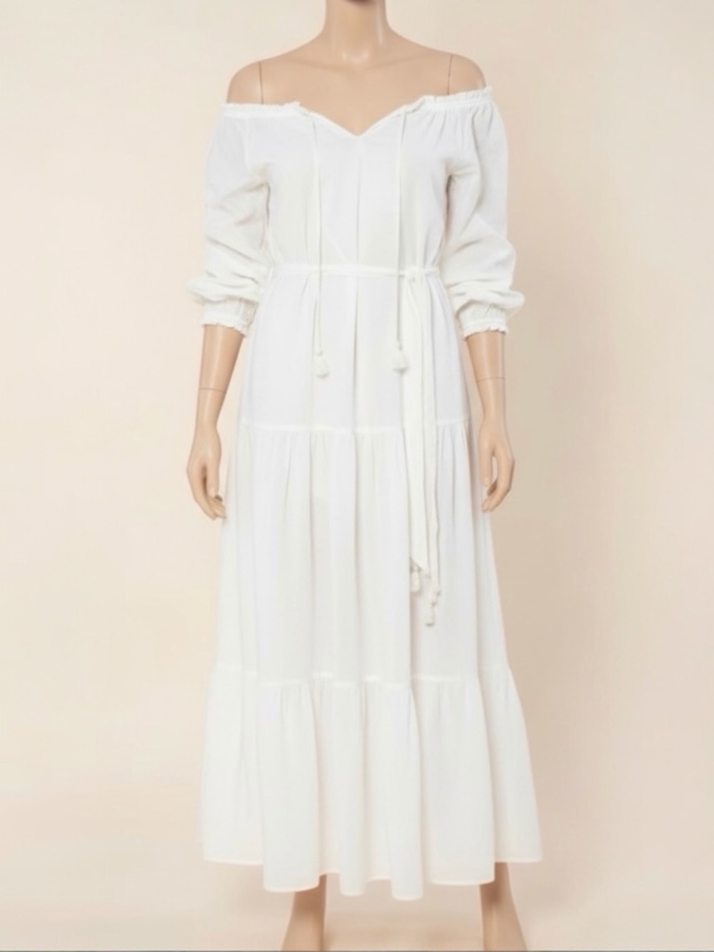 Hale Bob Honor Solid Tie Belt Summer Maxi Dress Beach Cover Up Size Small NEW - Picture 9 of 12